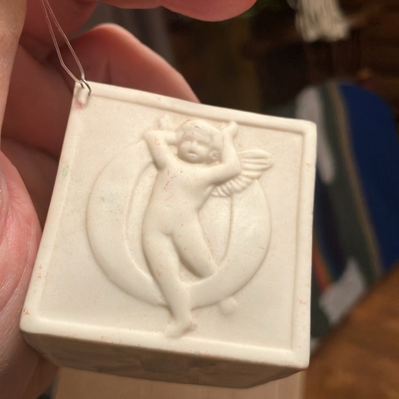 Vintage Dept 56 “Joy.” Ornament bisque - Picture 3 of 7